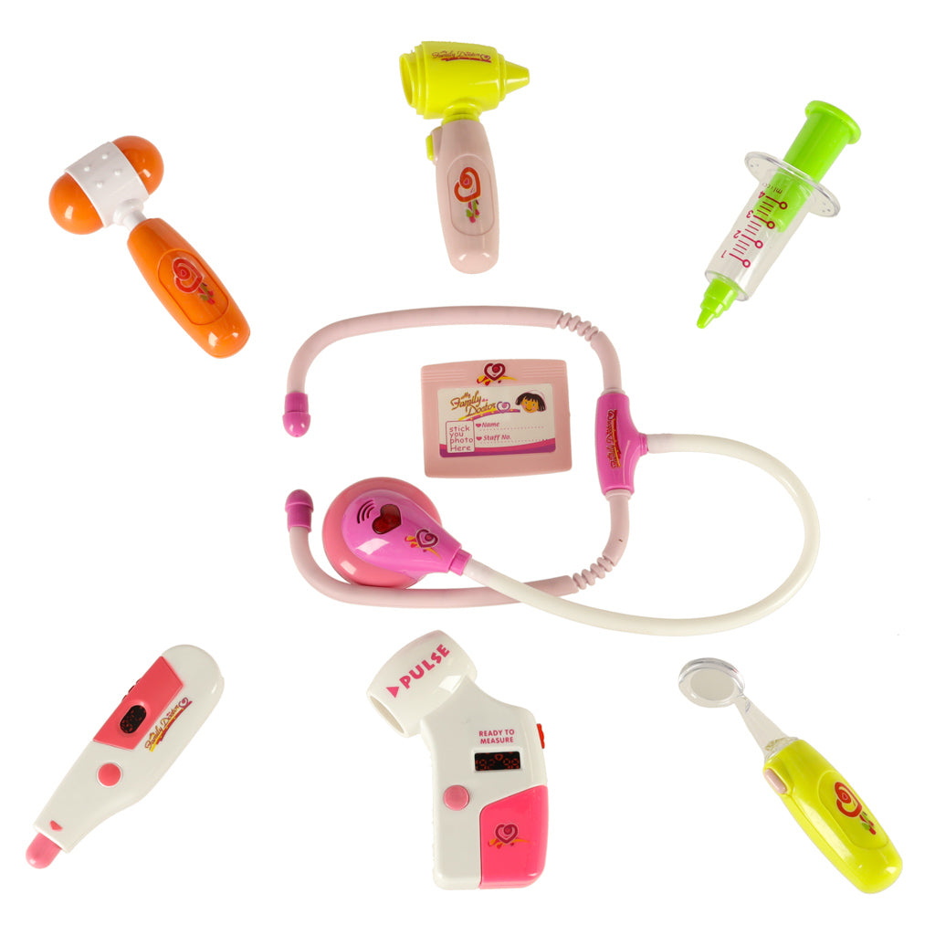 Doctor's Kit In A Suitcase Doctor +lights Pink