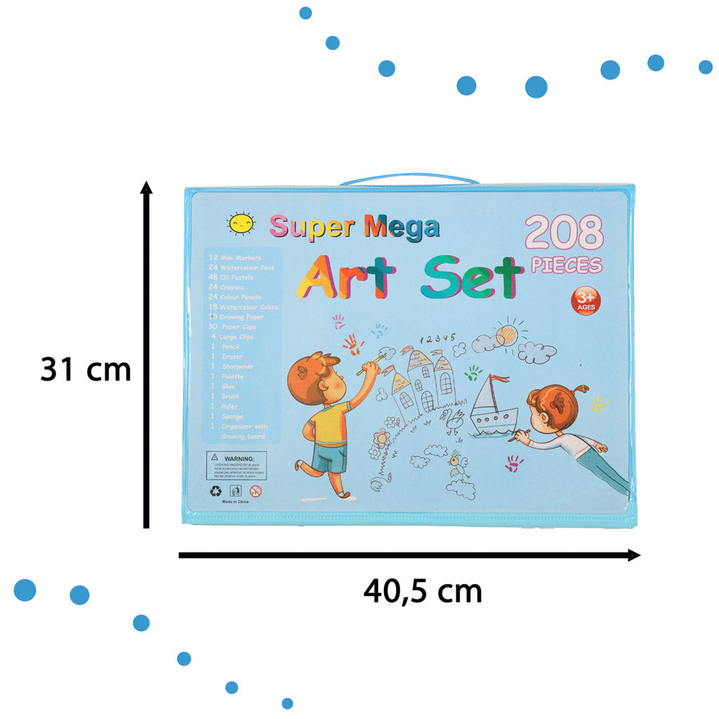 Paint Art Set In Case 208el. Blue