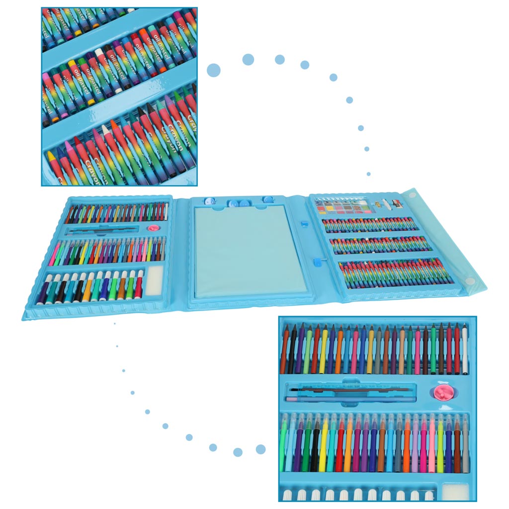 Paint Art Set im Koffer 208el. Blau