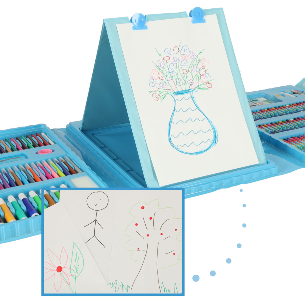 Paint Art Set im Koffer 208el. Blau
