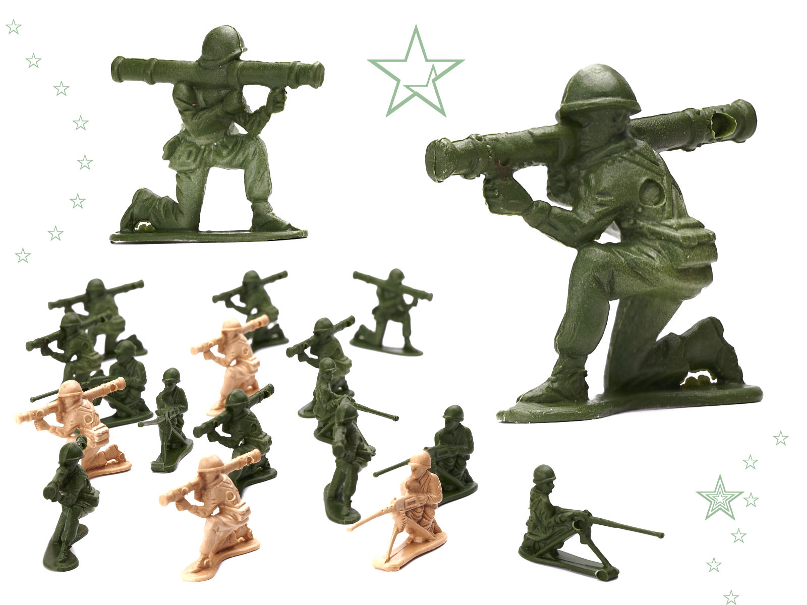 Soldiers Military Base Figures Set 307el.