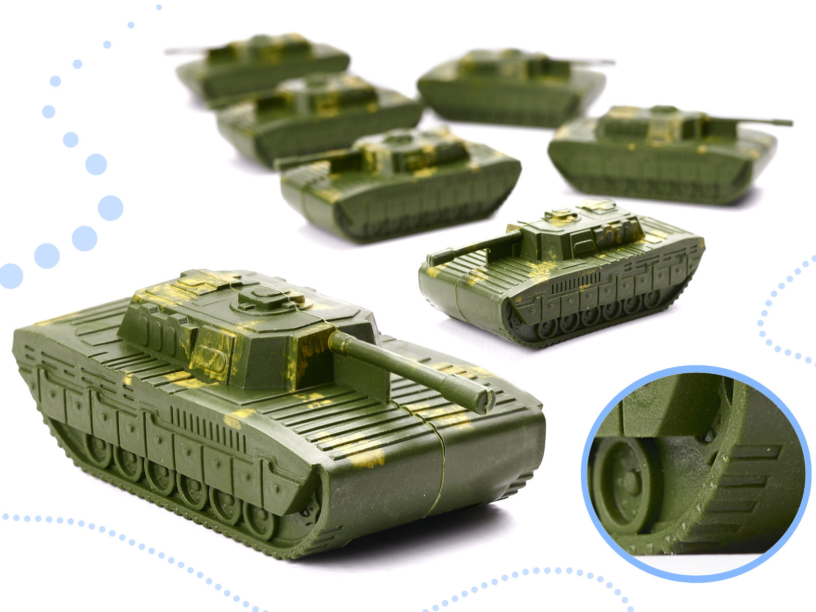 Soldiers Military Base Figures Set 307el.