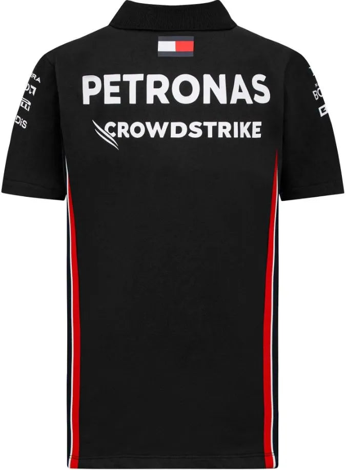 Koszulka dziecięca Mercedes Jr Mapf1 Rp Polo Czarna