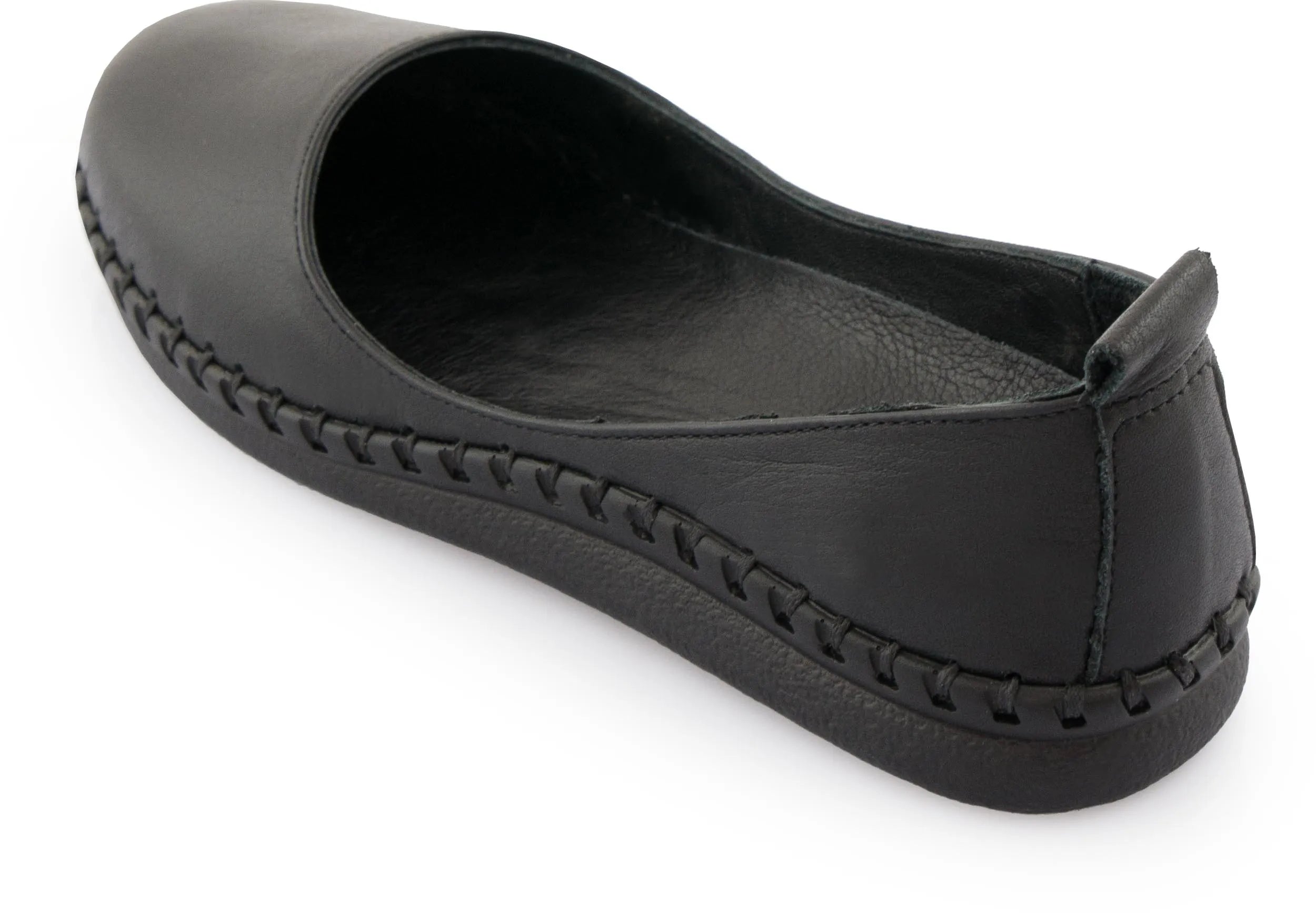 Ballerines en cuir pour femmes nell noir 37