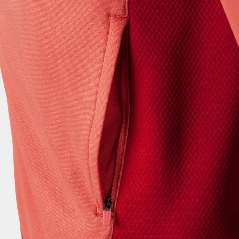 Joma gagnant ii sweat-shirt de sport orange fluor avec fermeture éclair complète m