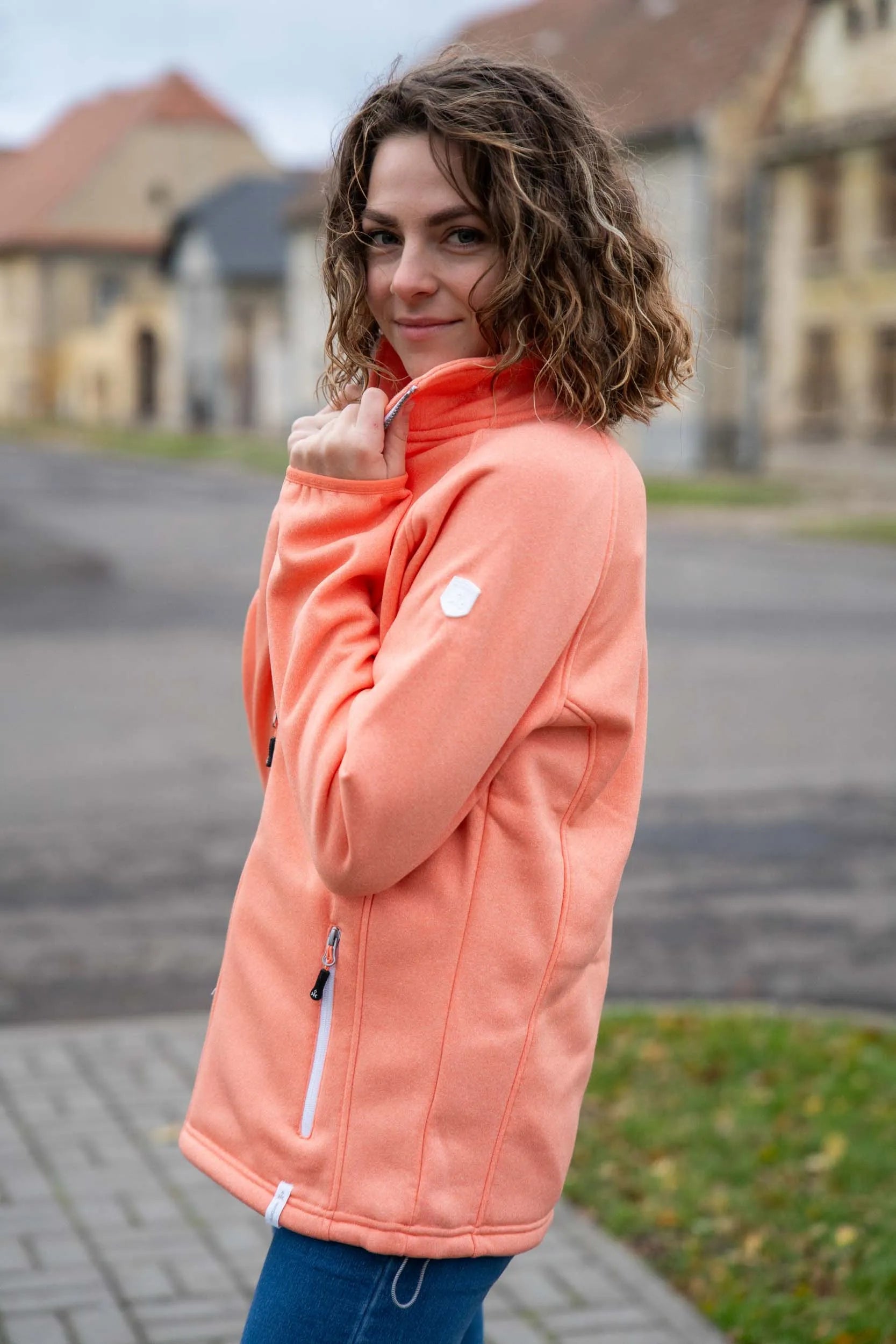 Dámska mikina kjelvik milou orange 42