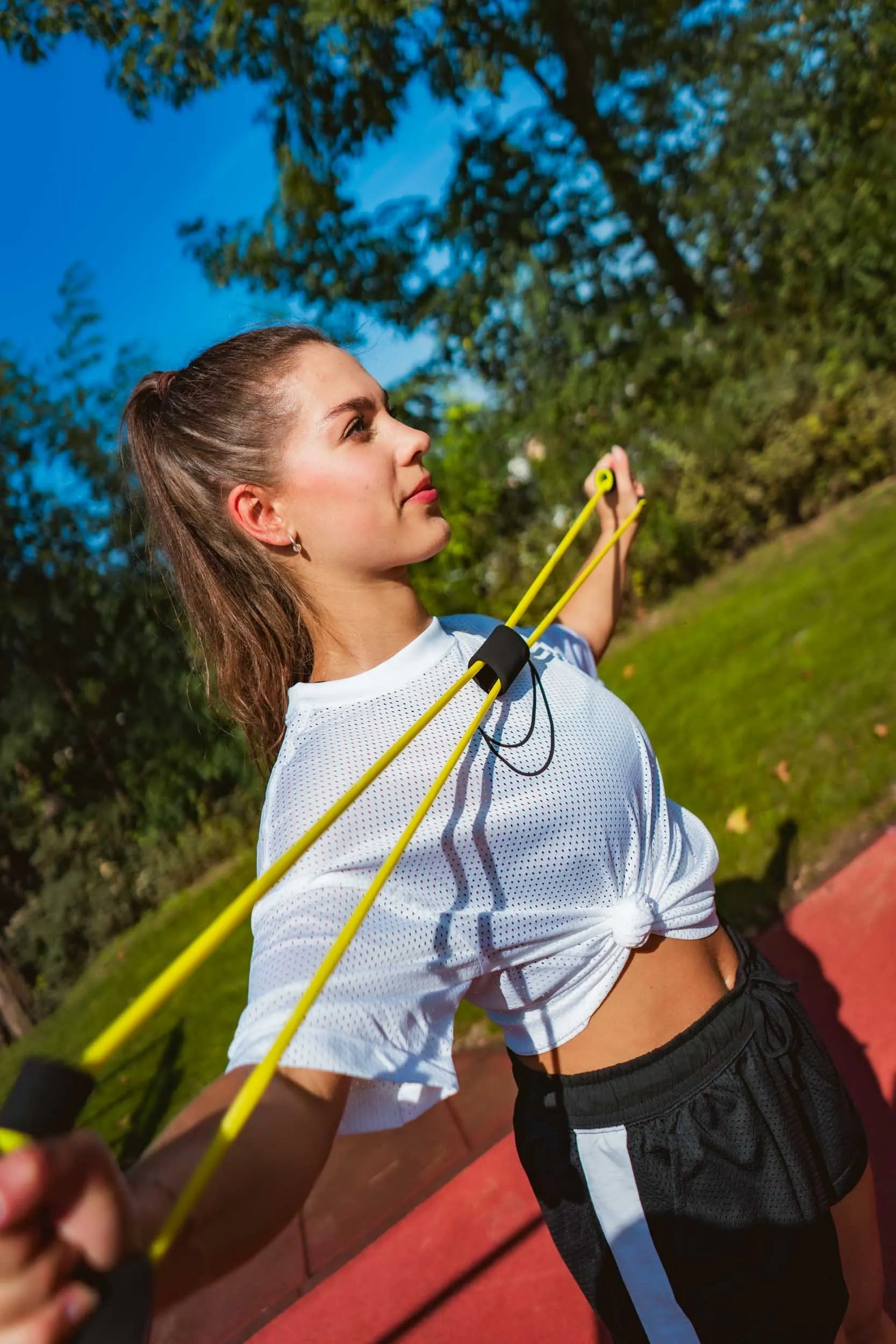 Damska siateczkowa koszulka Nike w kolorze białym m