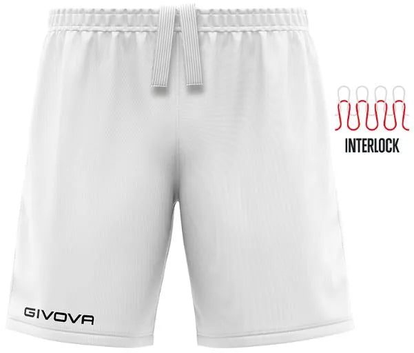 Pantaloni Sportivi Givova Short Capo Alb Alb