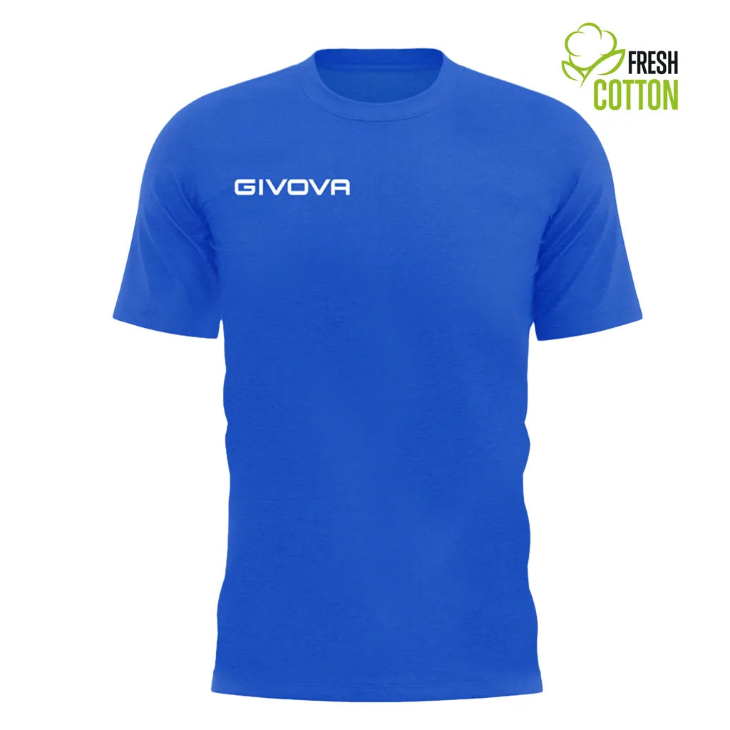 T-shirt in cotone givova fresh royal blue xl