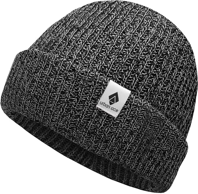 Chapeaux d'hiver Urban Ace Bonnet unisexe Crew noir noir