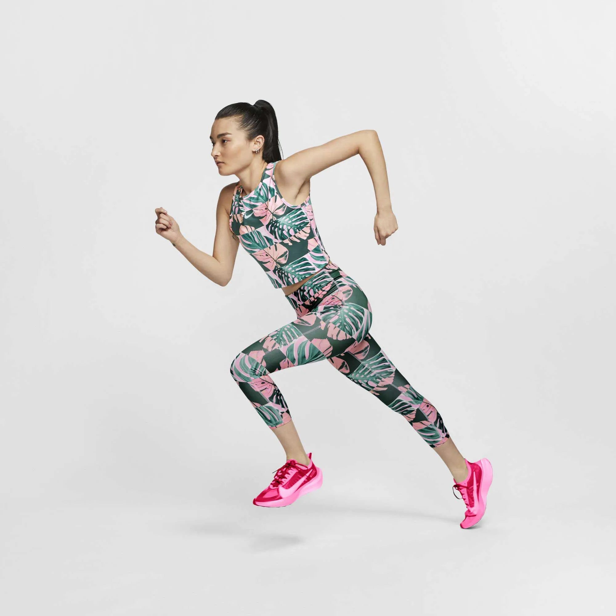 Dameslegging Nike Fast Crop hardlooplegging blauw