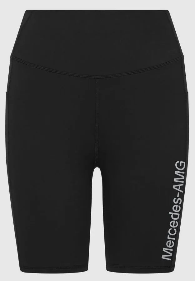 Shorts de ciclismo feminino mercedes wmns mapf1 fw shorts de bicicleta preto s
