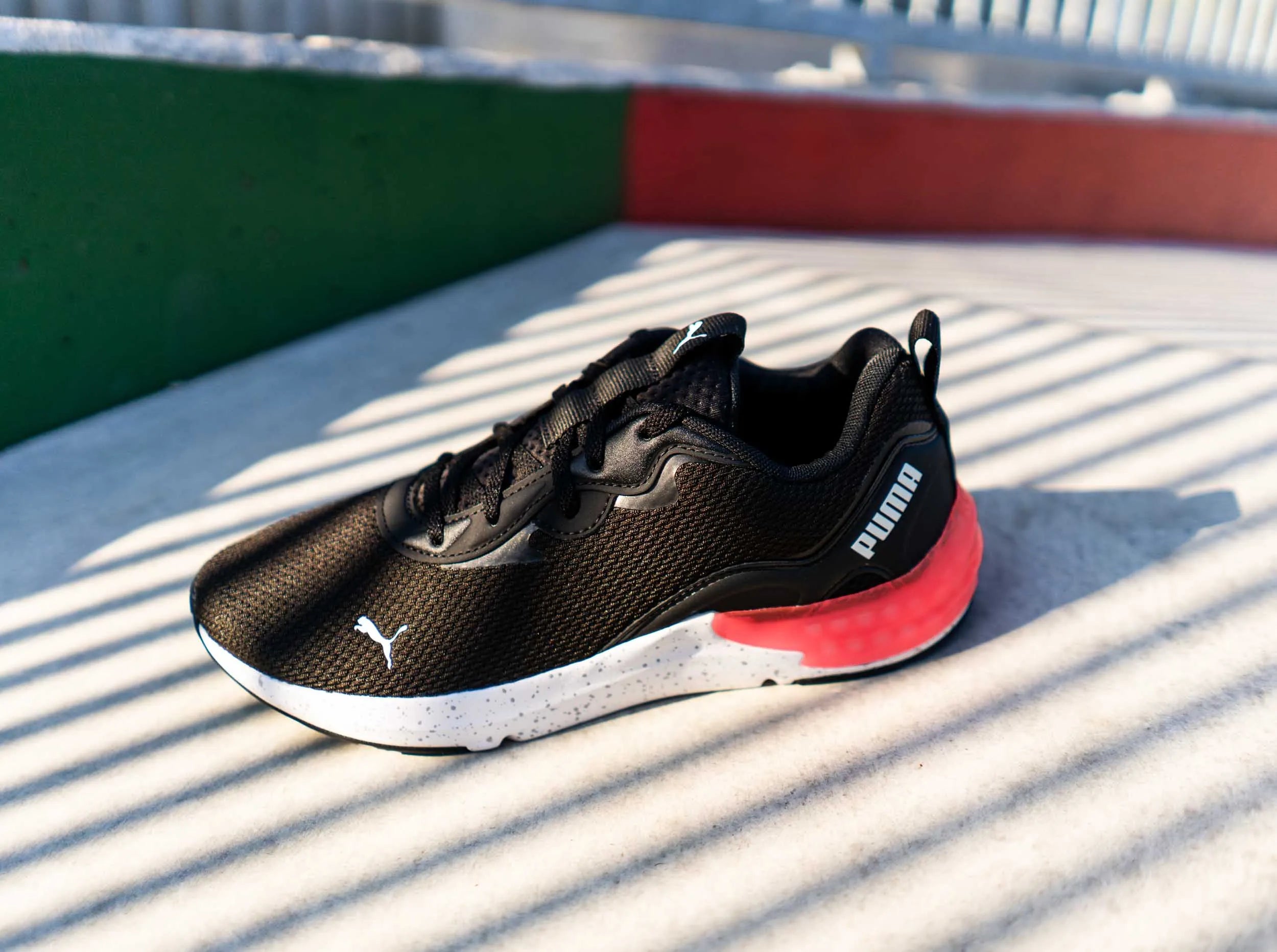Női sportcipők Puma Wms Cell Initiate Speckle Black Sunblaze Black