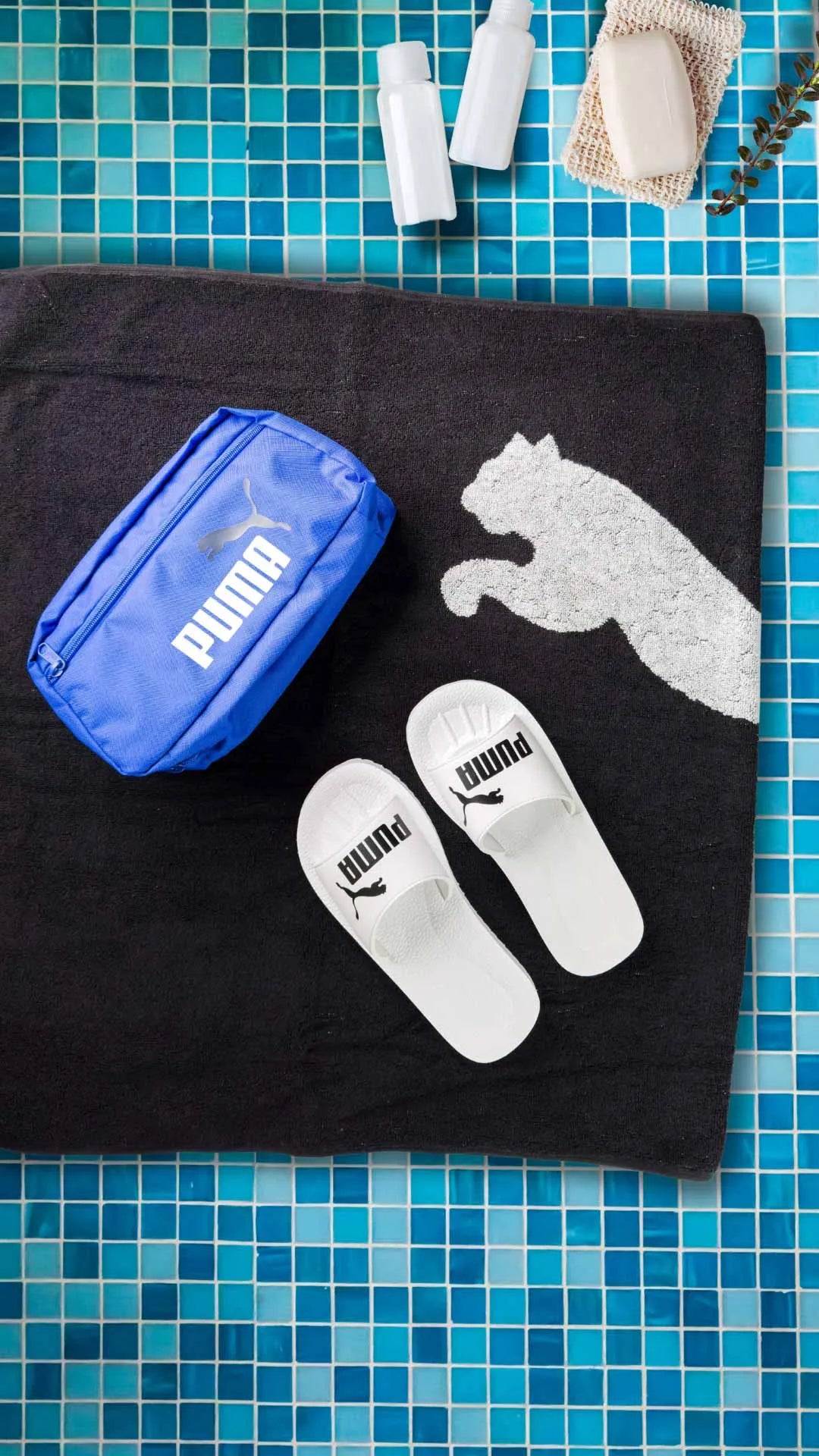 Toilettaske puma vasketaske blå blå