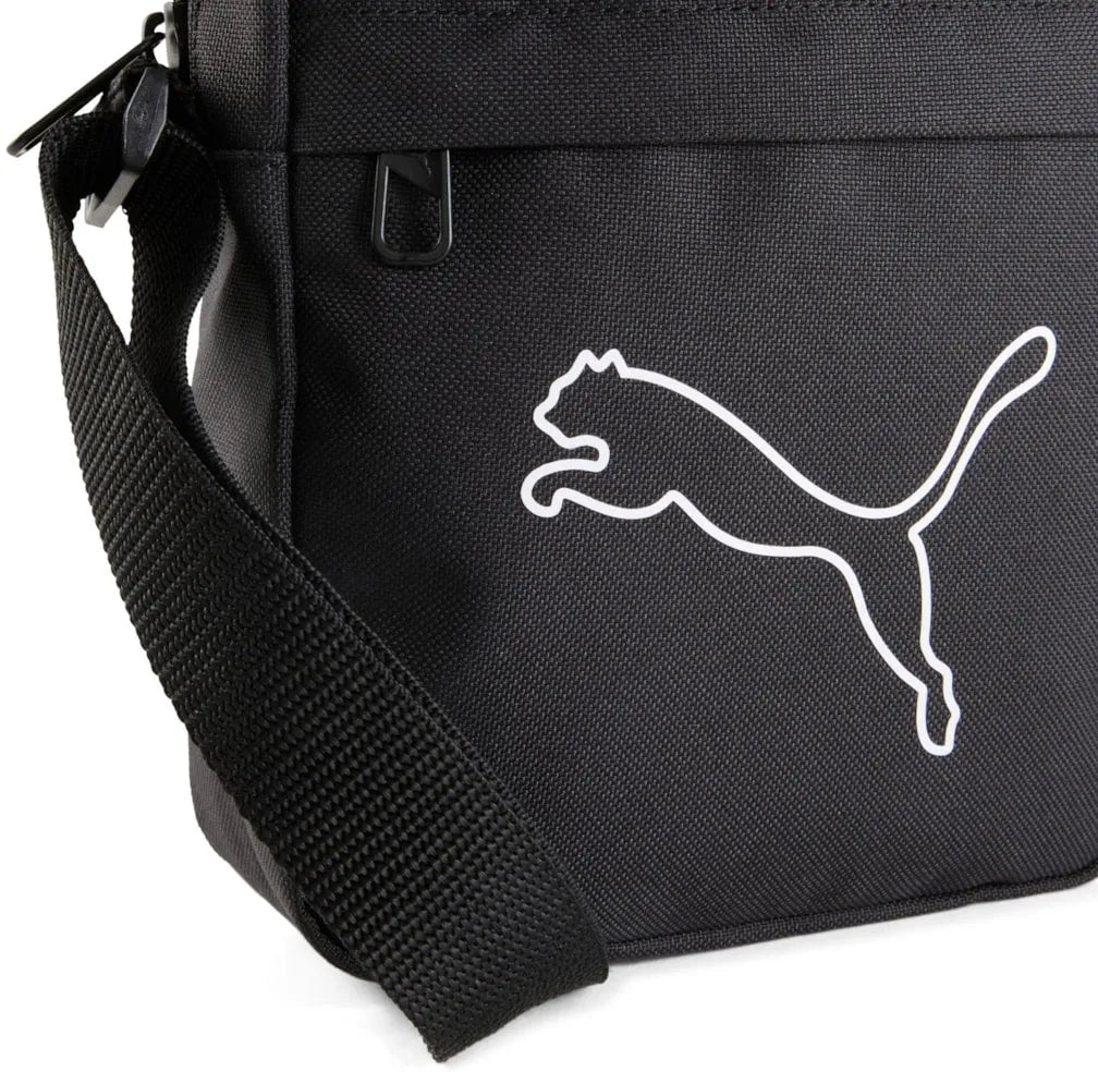 Bolso de hombro negro portátil Puma Plus