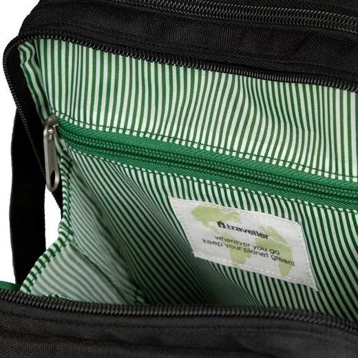 Bolsa de Ombro Guia do Viajante Preta