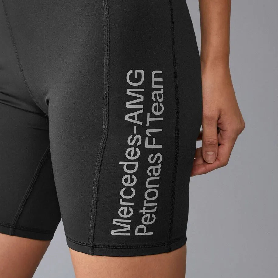Women's Cycling Shorts Mercedes Wmns Mapf1 Fw Bike Shorts Black
