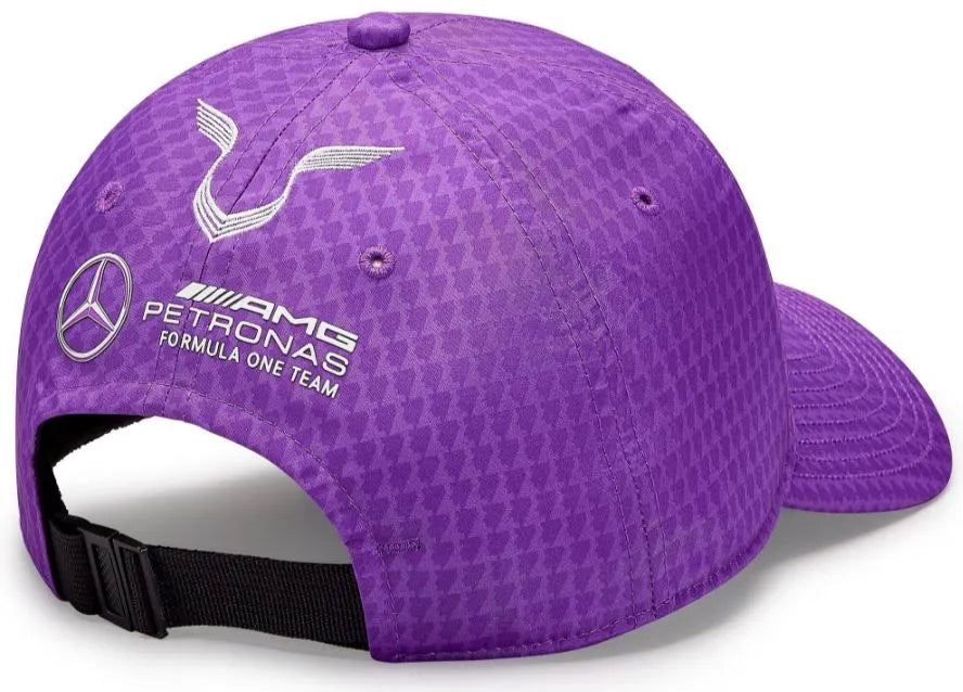 Dětská čepice Mercedes Jr Map F1 Lh Col Driver Bb Cap Purple
