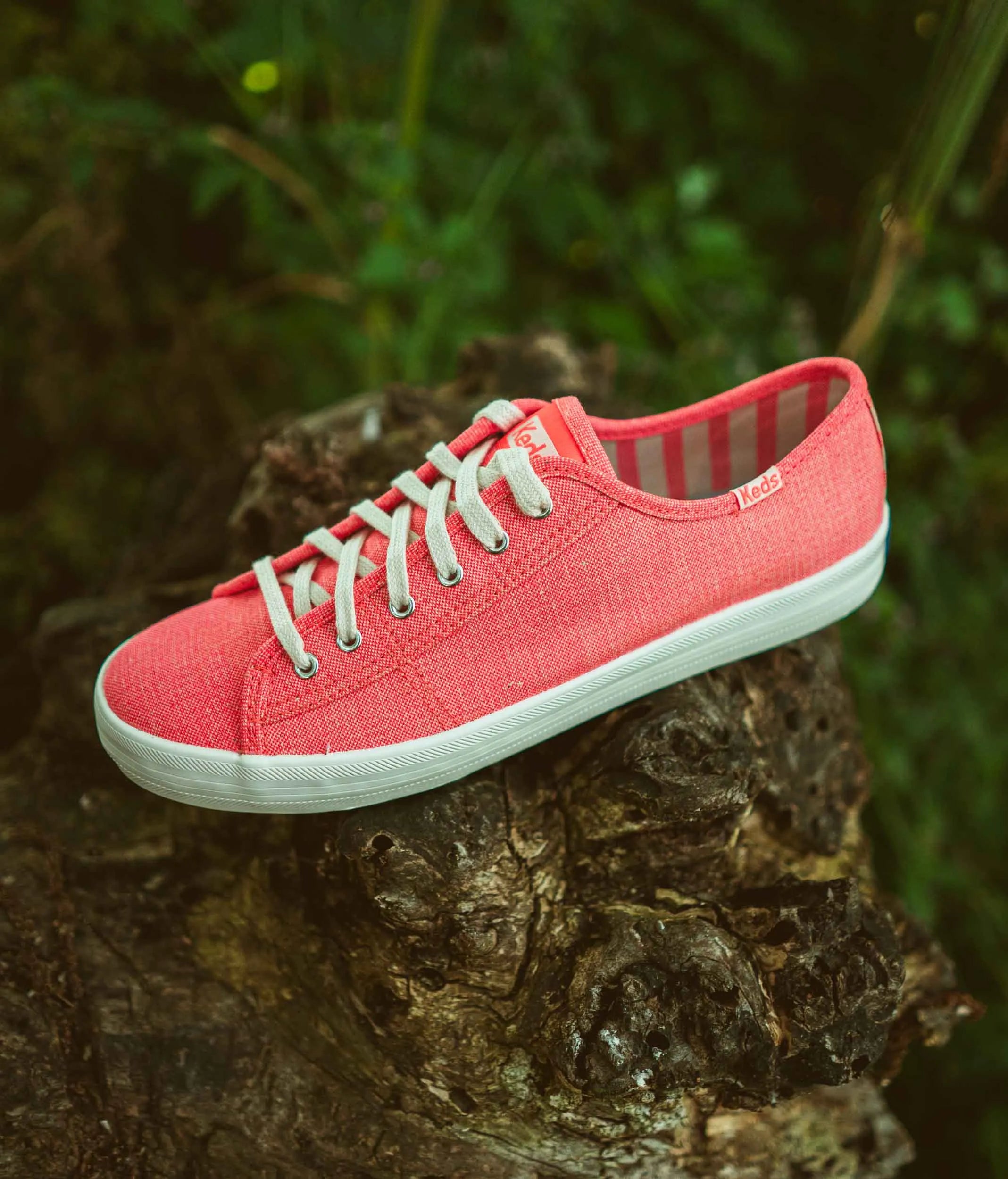 Zapatos De Mujer Keds Wms Kickstart Canvas Bright Coral Naranja Rosa