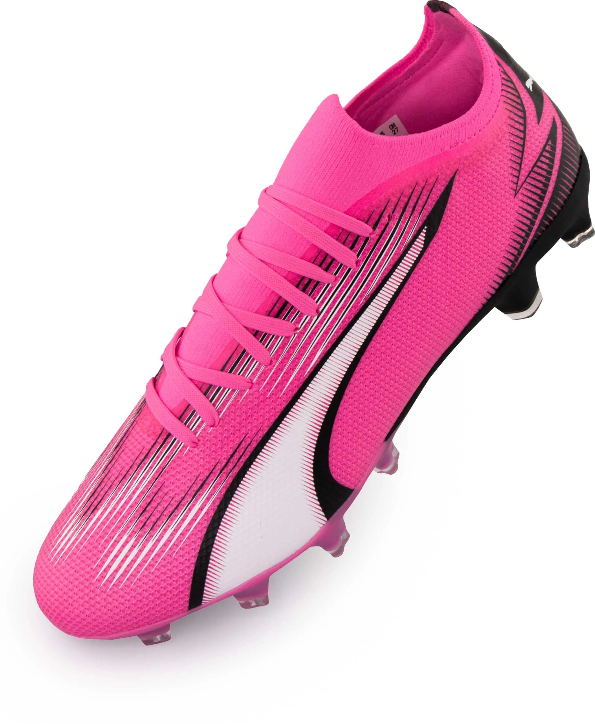 Chuteiras masculinas Puma Match Fg-ag rosa-preto-branco rosa