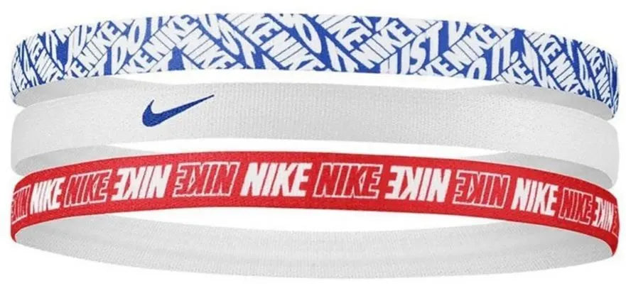 Lot de 3 bandeaux Nike Royal-blanc-rouge Bleu/blanc/rouge