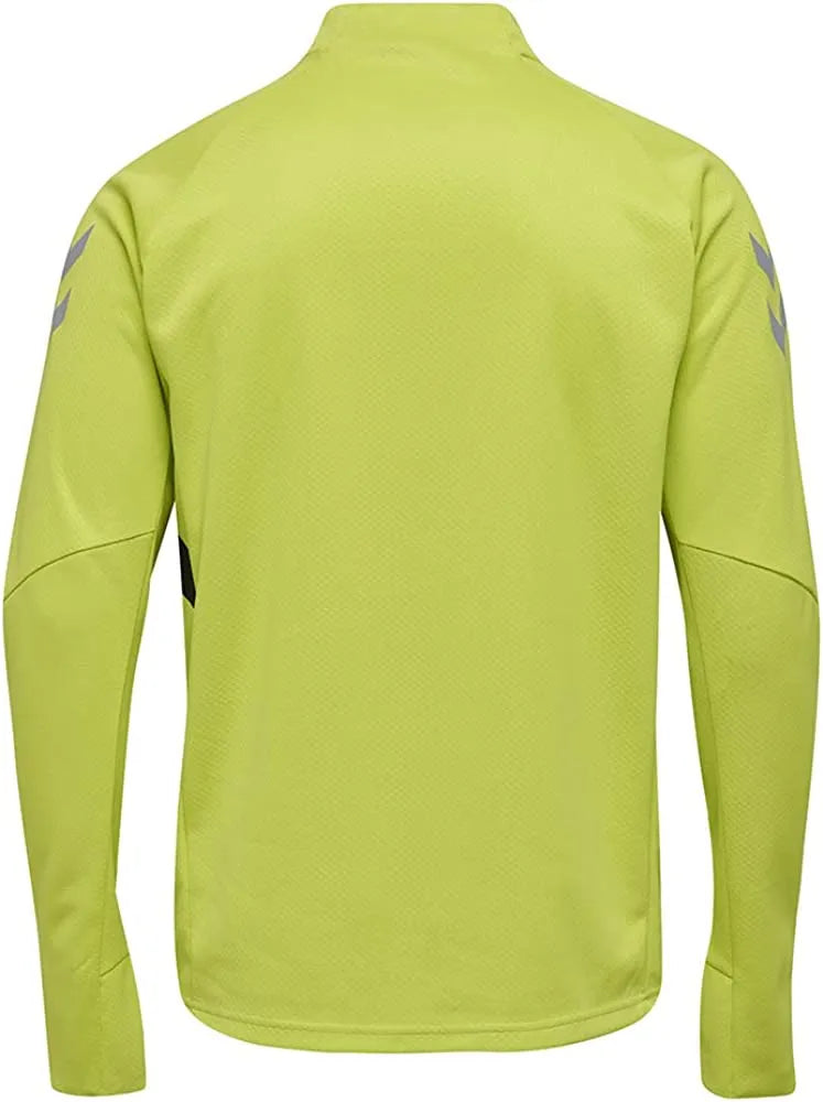 Hanorac bărbați Hummel tech move jumătate de fermoar verde lime s