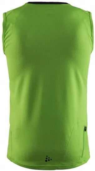 Camiseta de tirantes deportiva para hombre Craft Pulse Jersey Shout Green