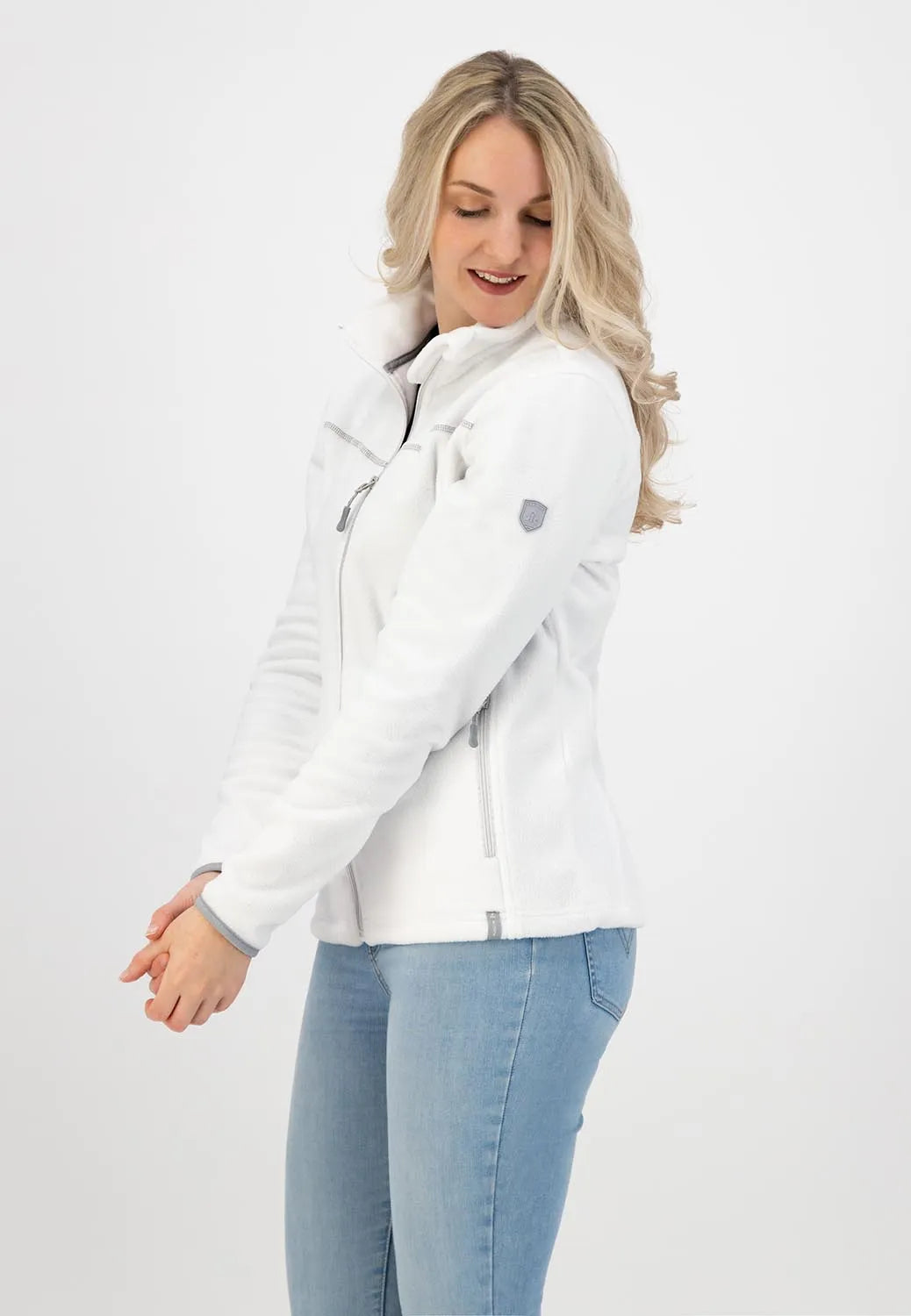 Dames fleecesweatshirt kjelvik polar danique wit 48