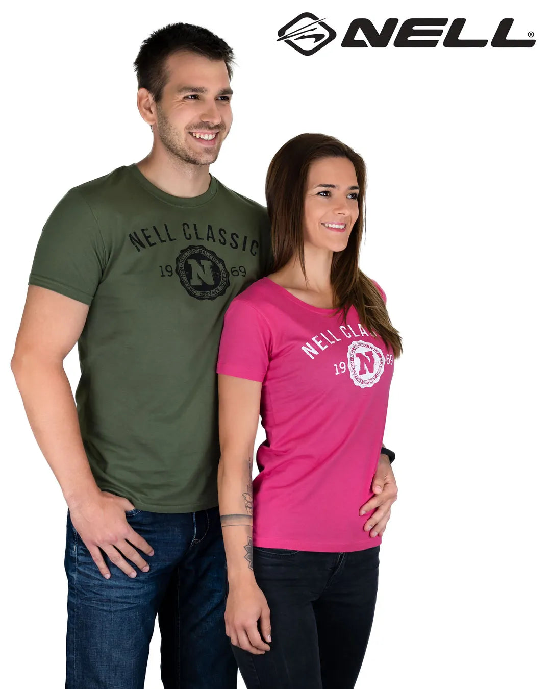 Dames t-shirt nell classic roze xs