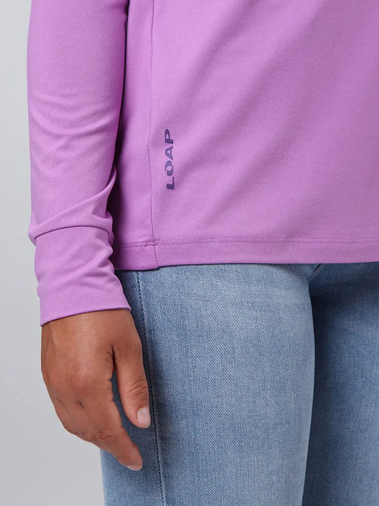 Camiseta feminina loap byrcela roxo l