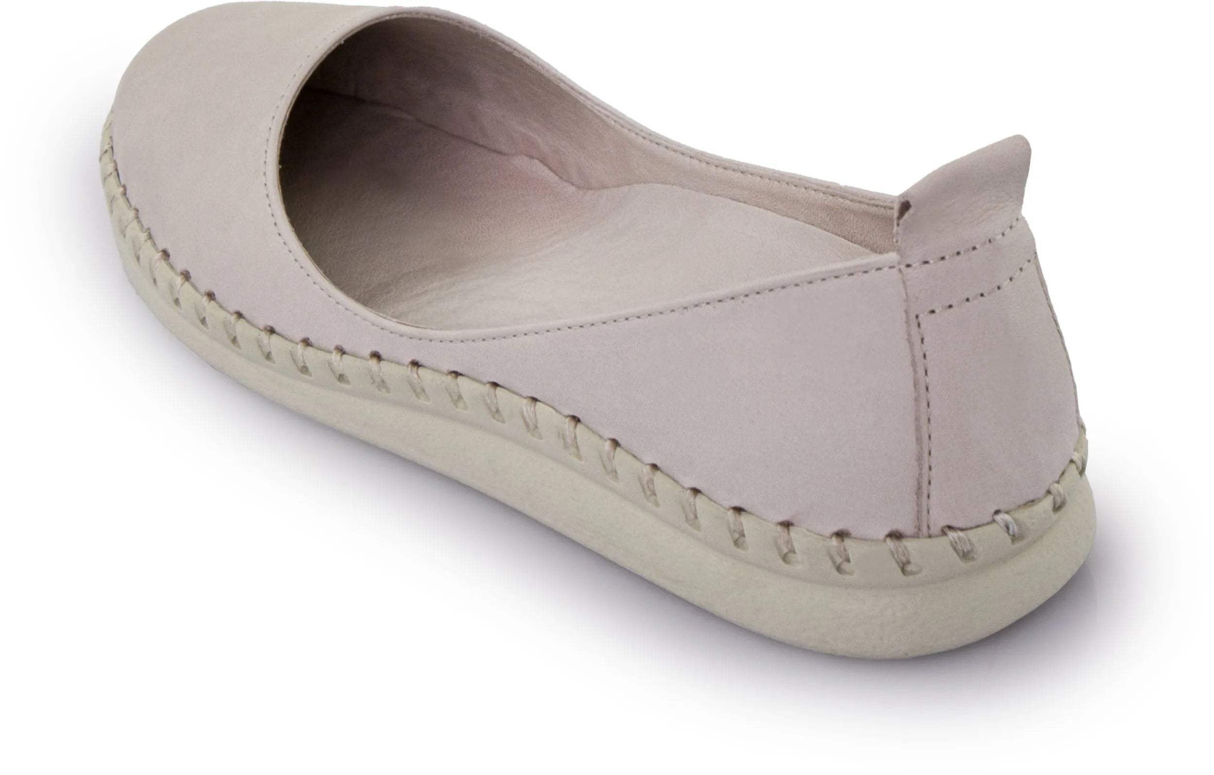 Leren damesballerina's Nell Aurora grijs grijs