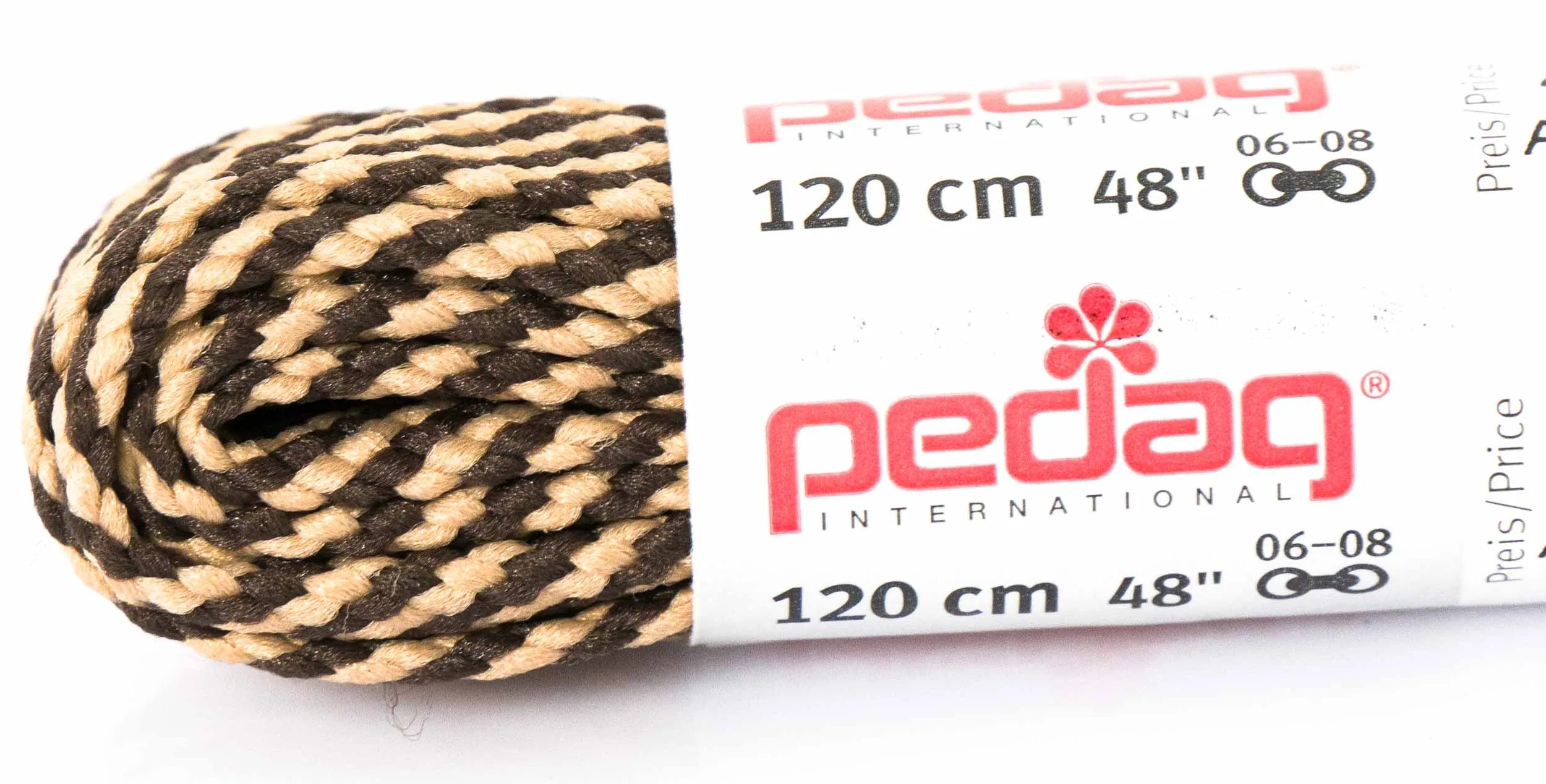 Lacets Pedag Trekking 120 Cm Beige-marron