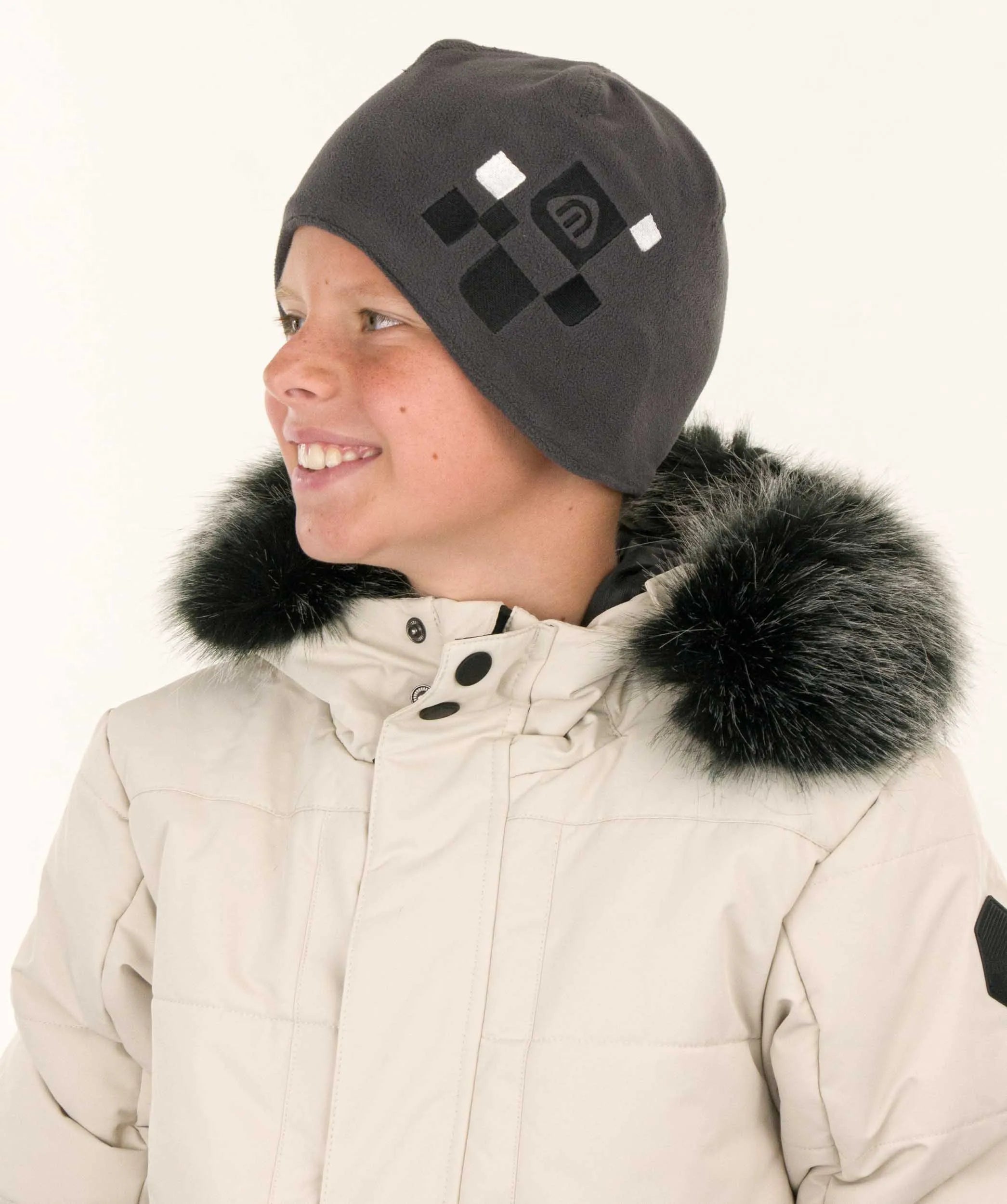 Dětská fleecová čepice Nordblanc Grey Jr
