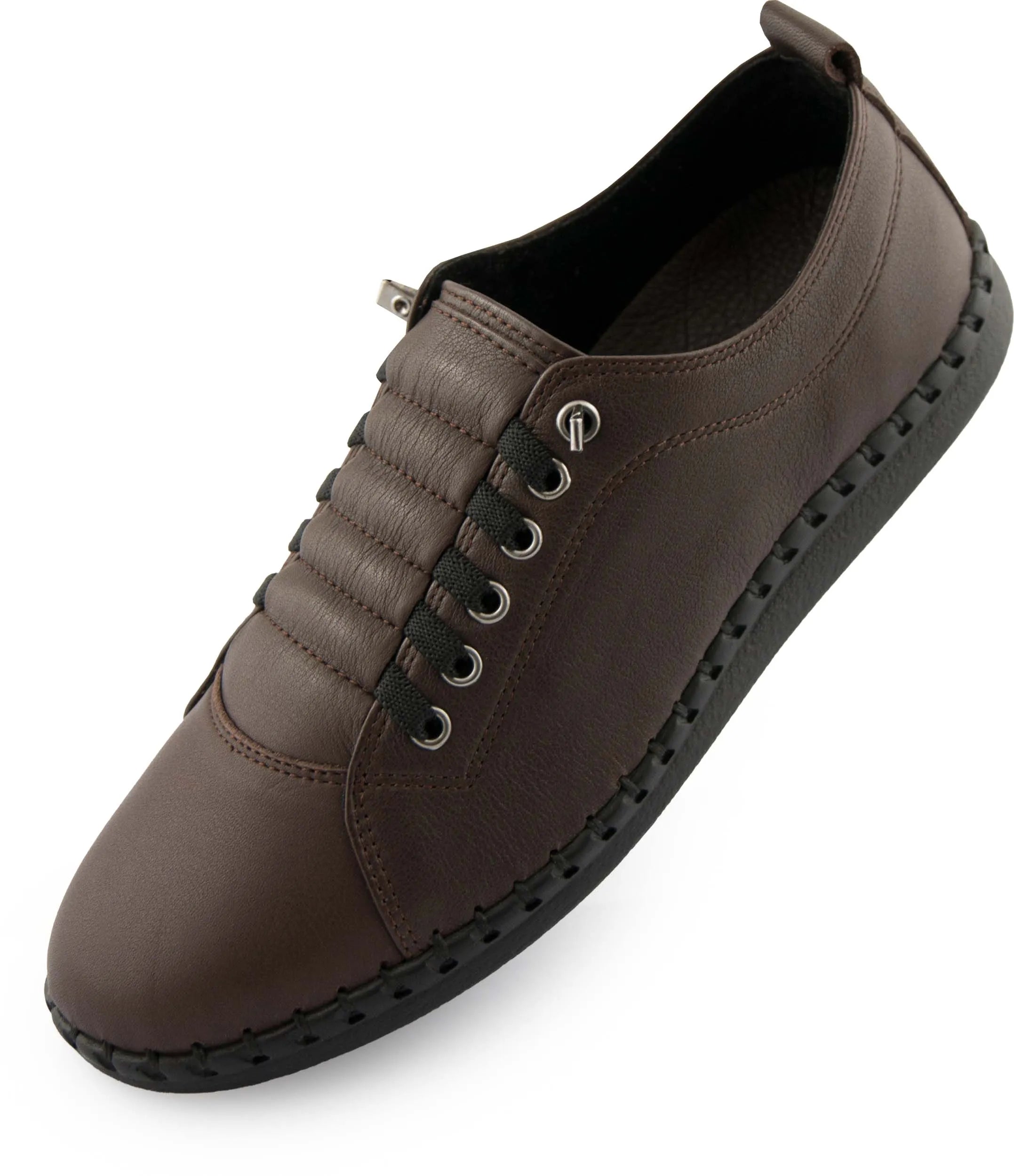 Damen-Lederschuhe Nell M6019 Braun