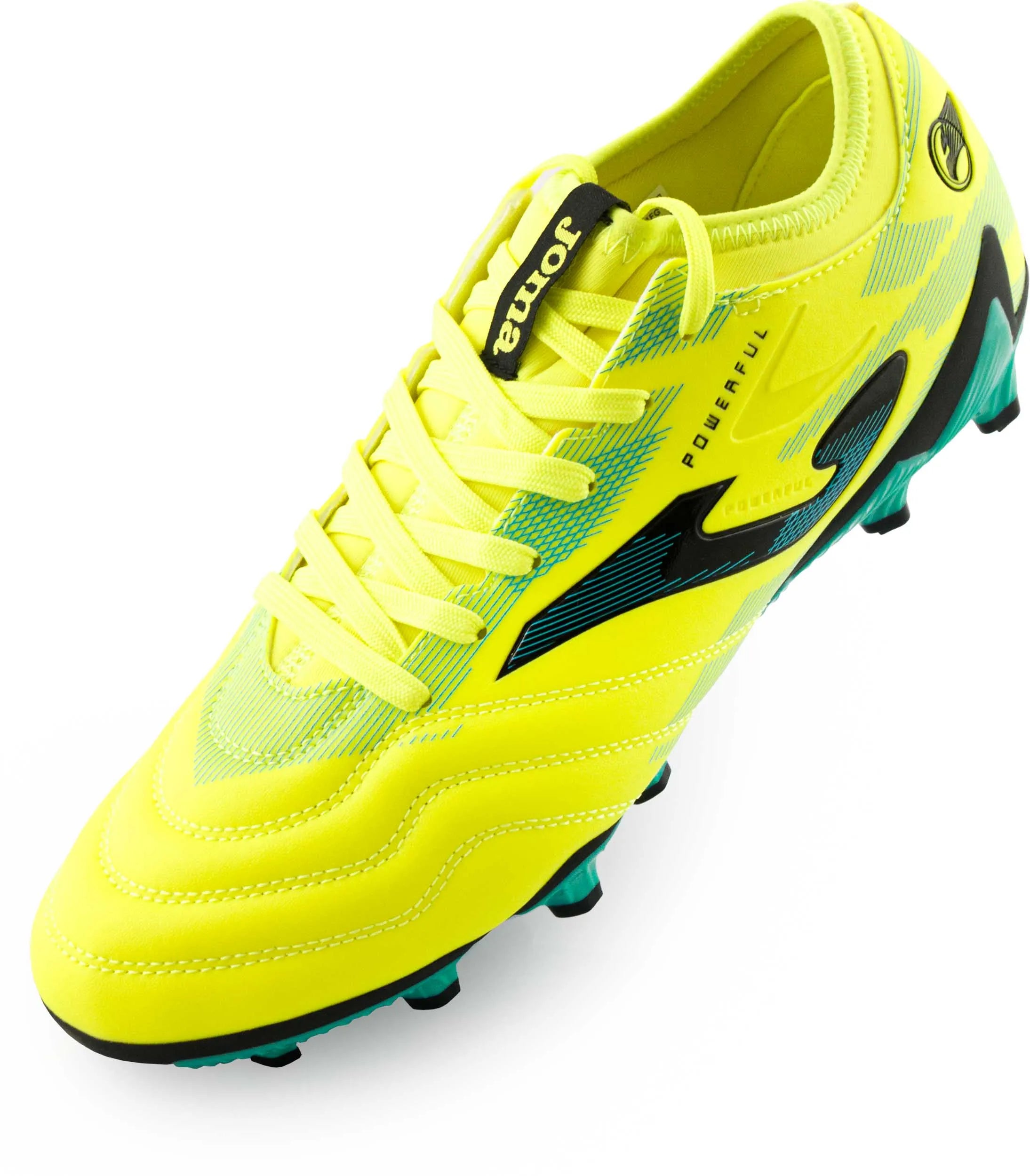 Voetbalschoenen joma krachtige 2411 citroen fluor turq stevige ondergrond geel 44