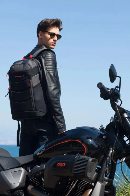 Plecak Aspensport Osika Plecak 22 L Ciemnoszaro-czerwony szary