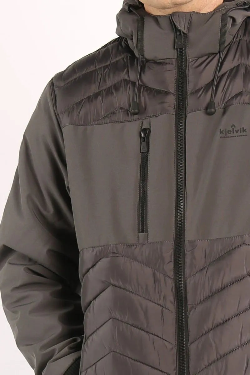 Herren Winterjacke Kjelvik Men Iven 41 Antra Grey