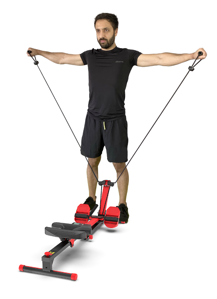 Relax Vital – Máquina de remo Arowing y entrenador de músculos abdominales - Máquina de remo plegable