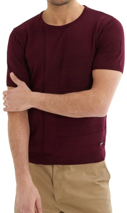 Pánske tričko Jimmy Sanders Zeus Bordeaux Burgundy