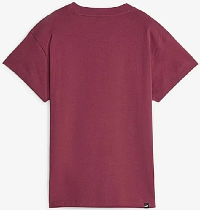 T-shirt da donna Puma Wmns Her Tshirt Dark Jasper Burgundy