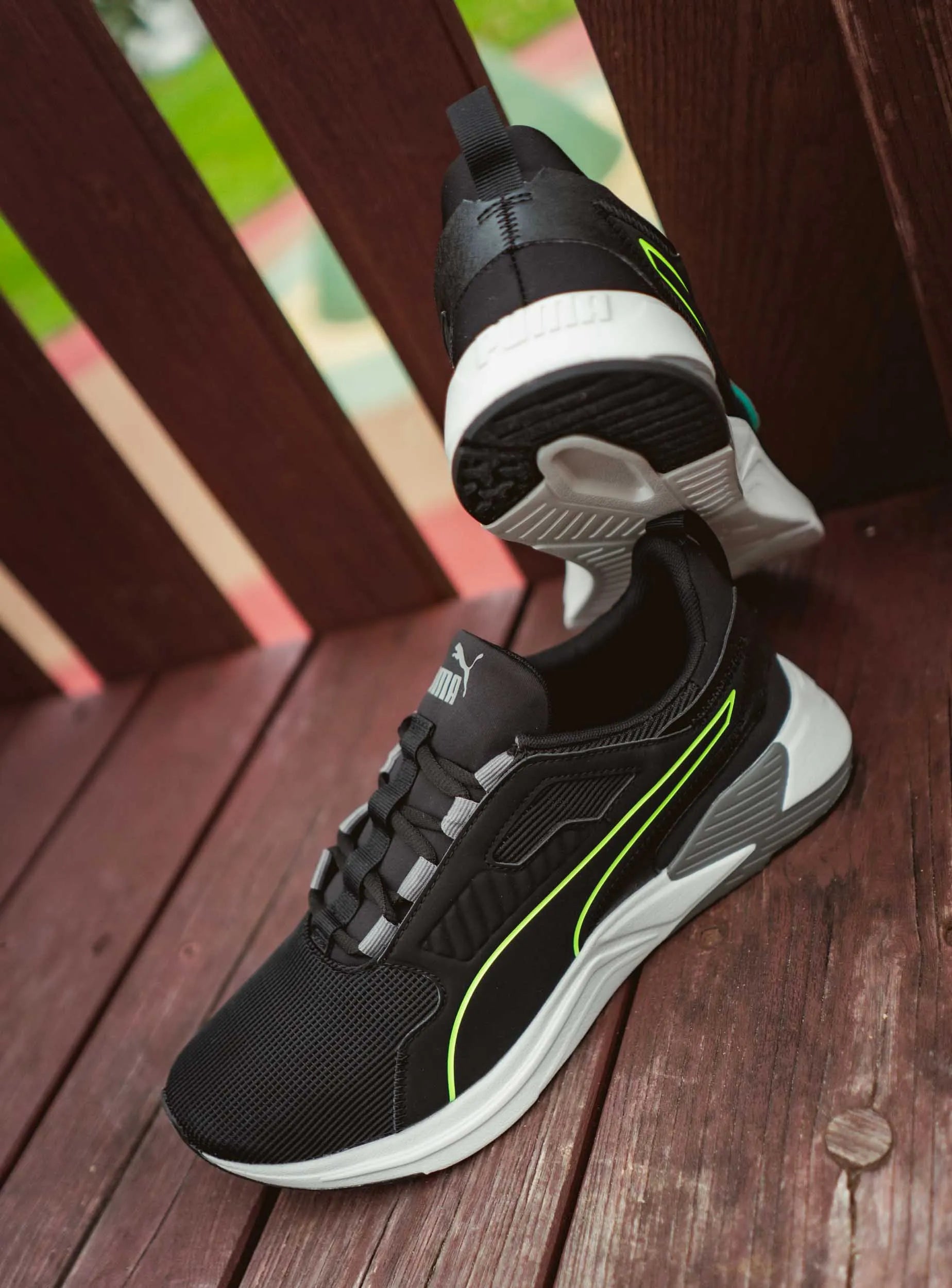 Baskets Puma Disperse Xt Noir Vert Gris Homme