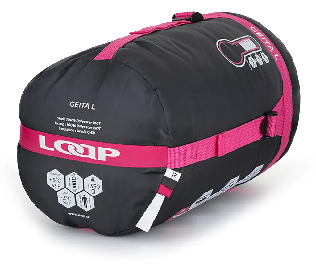 Spací vak Loap Geita Lady Grey L-ľavý zips