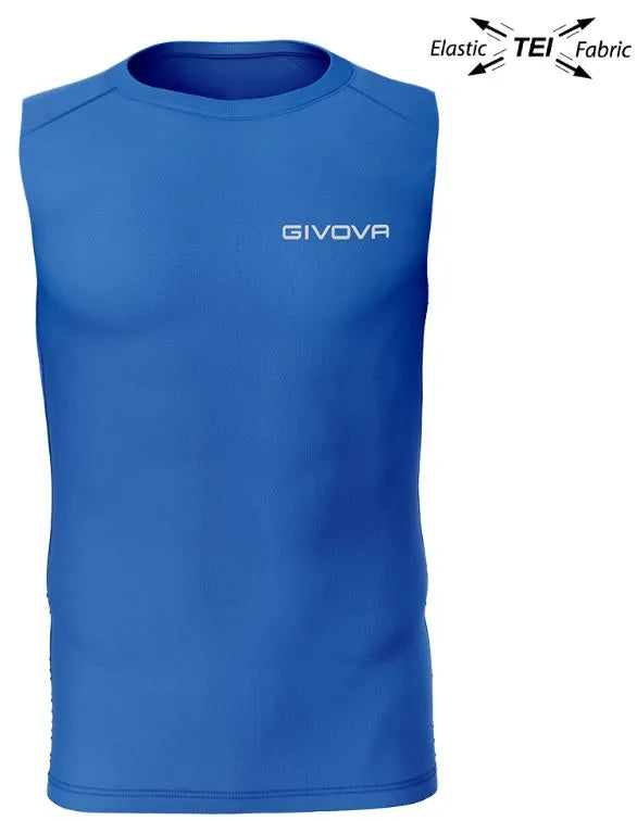 Elastische tanktop givova technisch corpus 1 koningsblauw xl