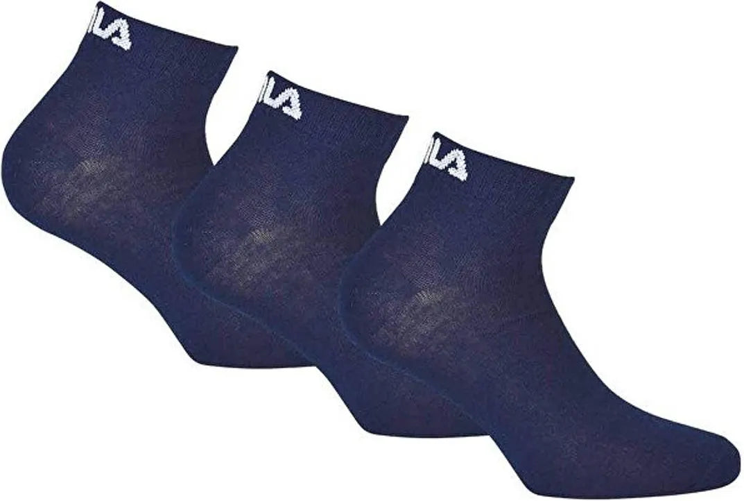 Calzini Fila Quarter in confezione da 3 blu navy 43-46