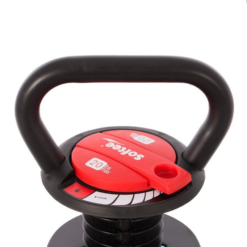 Kettlebell Adjustable Suas Le 9kg Ildathach