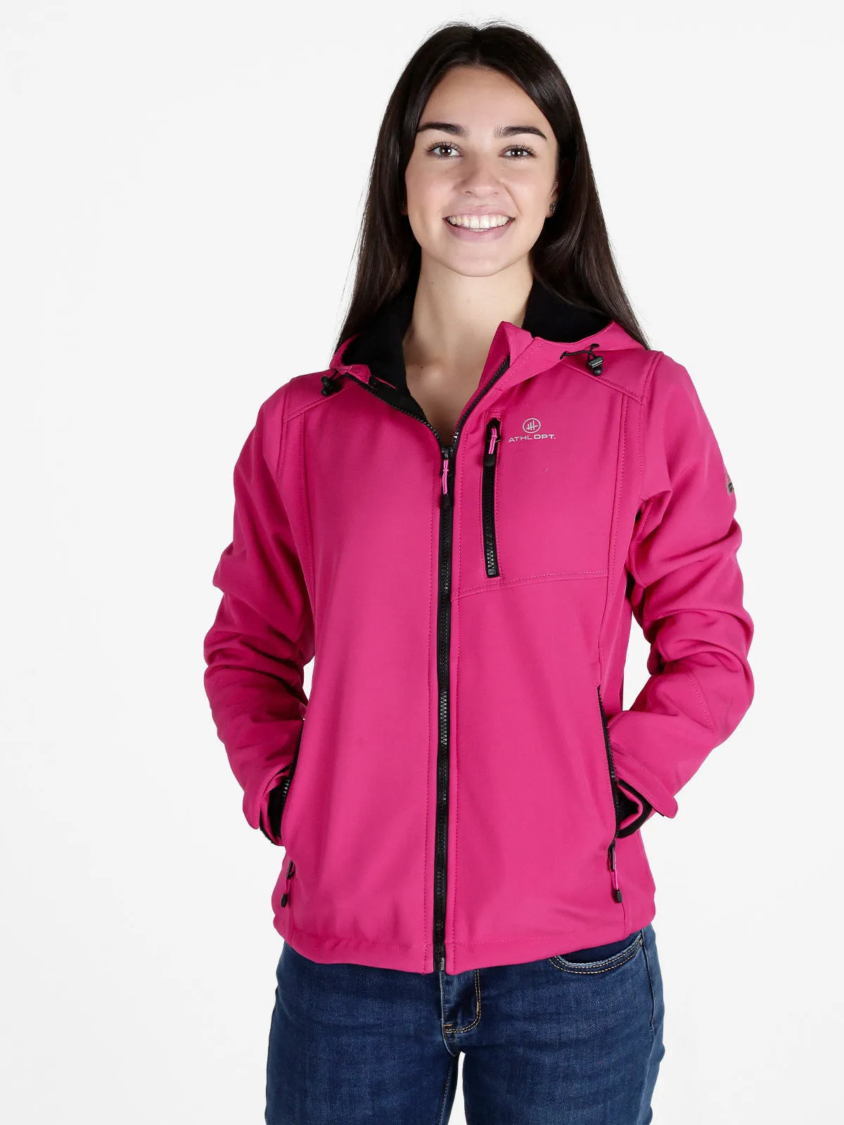 Dámska softshellová bunda Athl. Dpt Octavia Fuchsia Pink