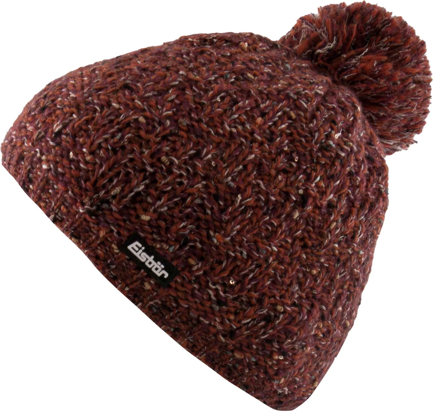 Gorro de invierno eisbär wms tilia pompon rojo rojo