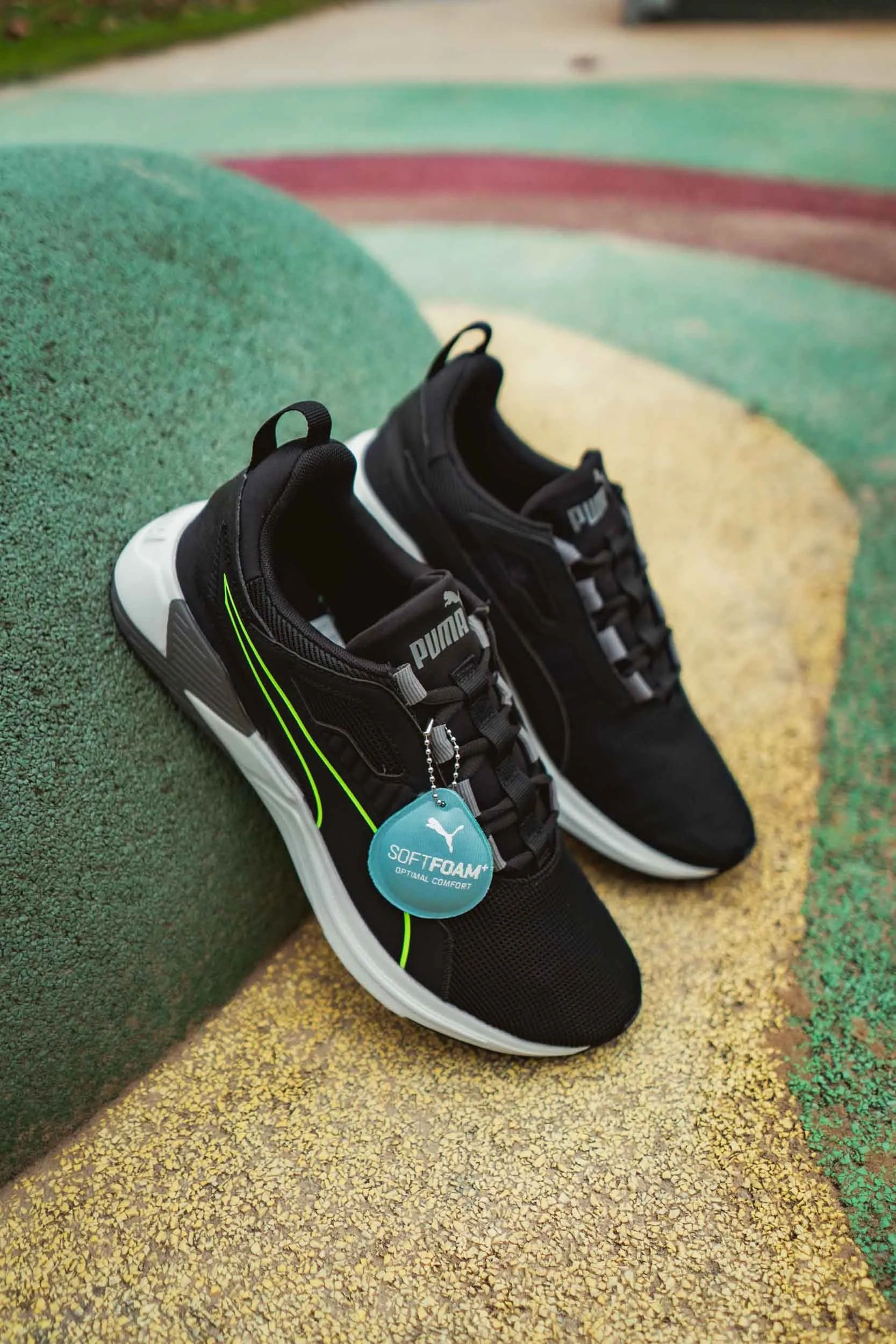Baskets Puma Disperse Xt Noir Vert Gris Homme
