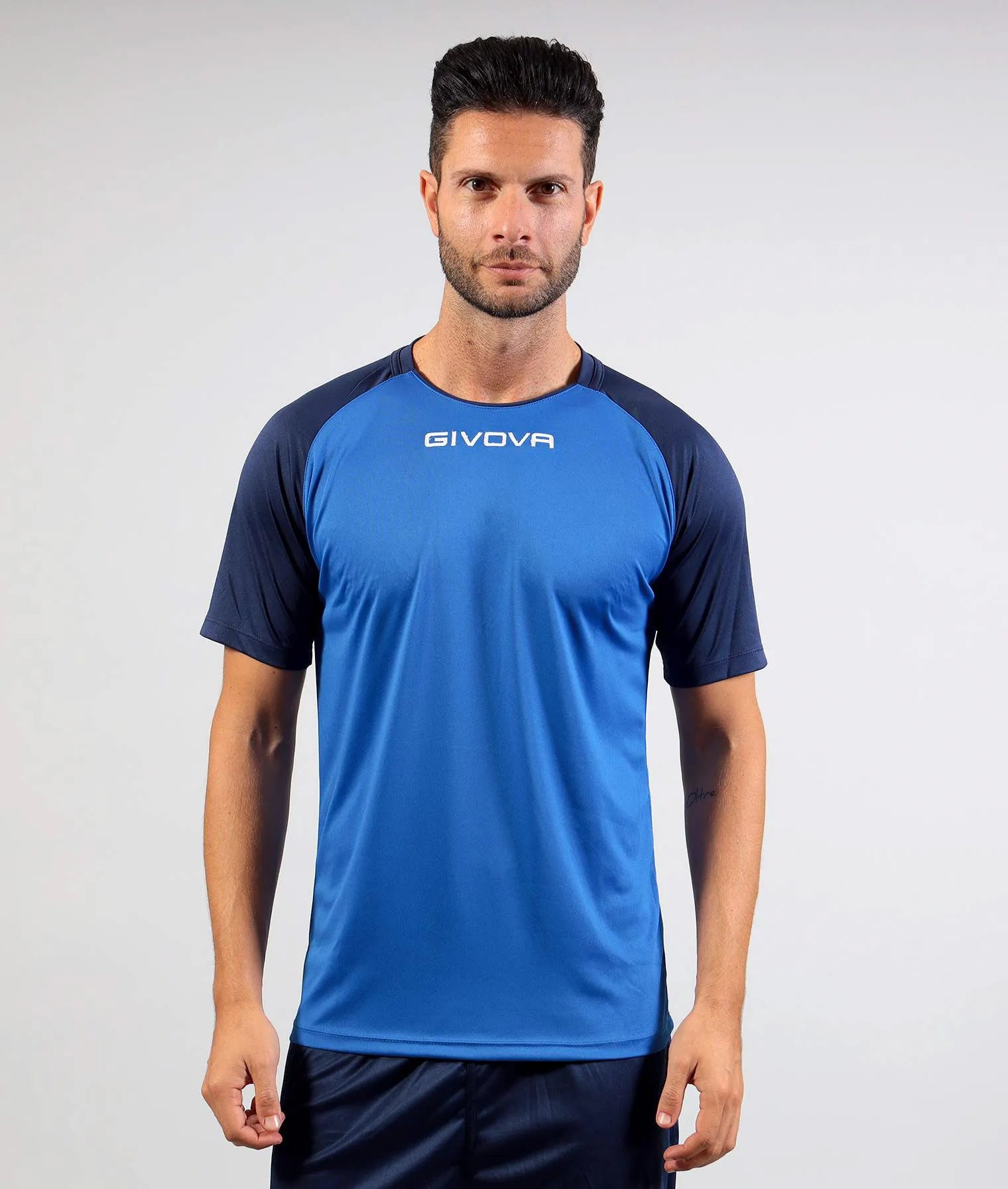 Tricou sport Givova Capo Royal-bleumarin 2xl