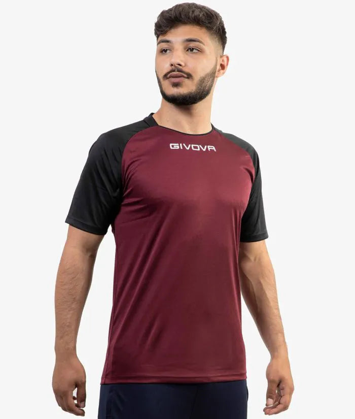 T-shirt sportiva Givova Capo Granat-nera